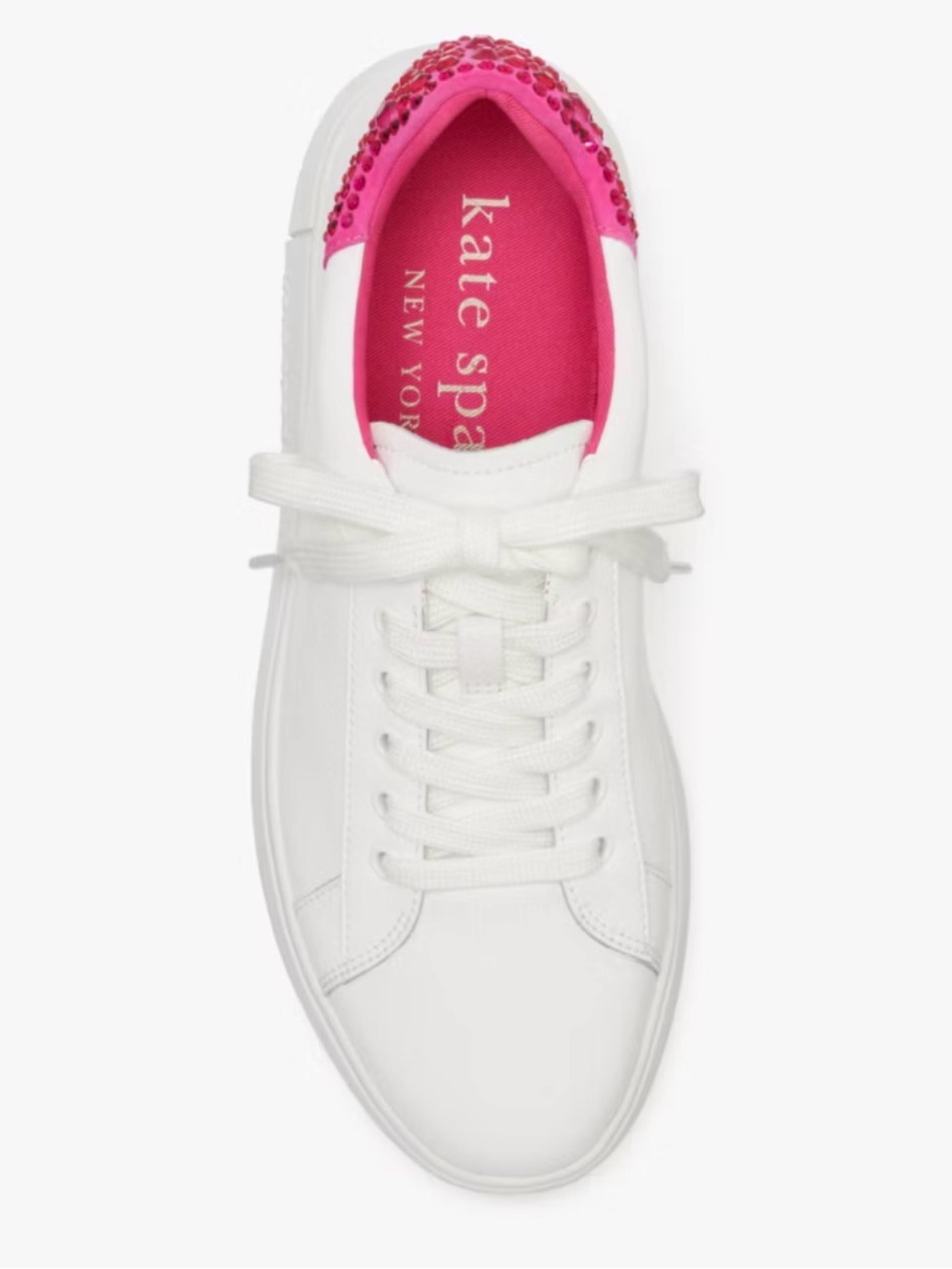 Kate Spade New York Lift Sneakers in Optic White/Vivid Snapdragon 8 $168 - Picture 3 of 7